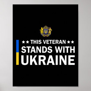 This Veteran Stands With Ukraine  Poster