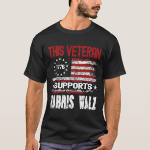 This Veteran Supports Harris Wheimer 2024 American T-Shirt
