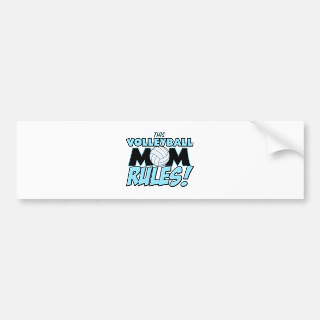 This Volleyball Mum Rules.png Bumper Sticker (Front)