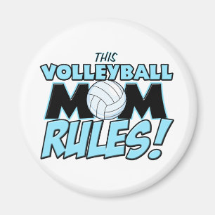 This Volleyball Mum Rules.png Magnet