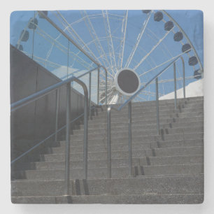This Way To The Wheel Stone Coaster