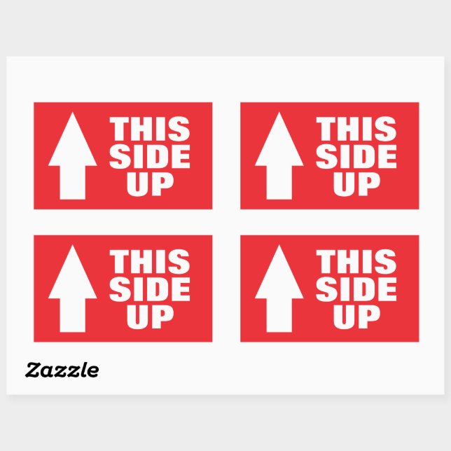 This way up arrow stickers for moving or shipping (Sheet)