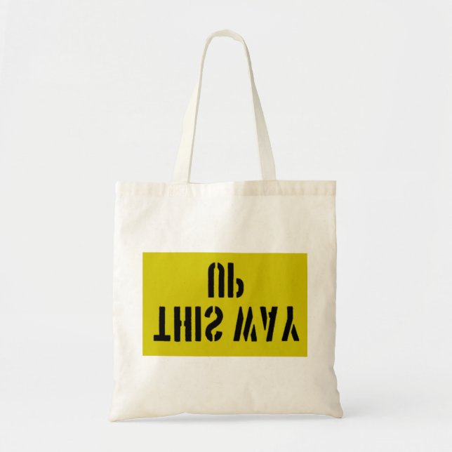 This way Up Tote Bag (Front)