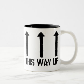 This Way Up Two-Tone Coffee Mug