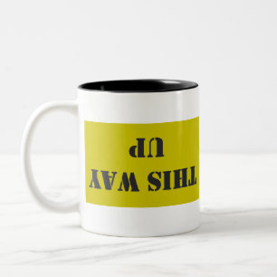 This way up Two-Tone coffee mug