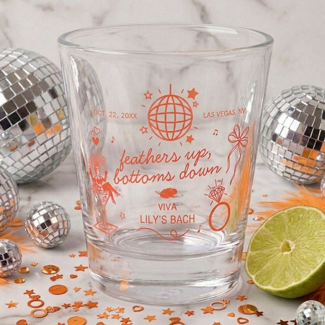 This Wife Is A Showgirl Bachelorette Party Favor Shot Glass (Creator Uploaded)
