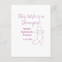 this wife is a showgirl bachelorette party purple