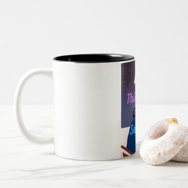 This will be a long semester Two-Tone coffee mug (With Donut)
