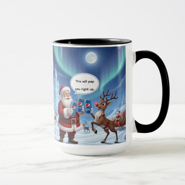 This Will Pep You Up Christmas Mug AI used (Right)