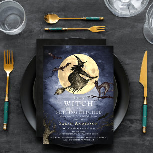 This Witch is getting Hitched Bridal Shower Invitation