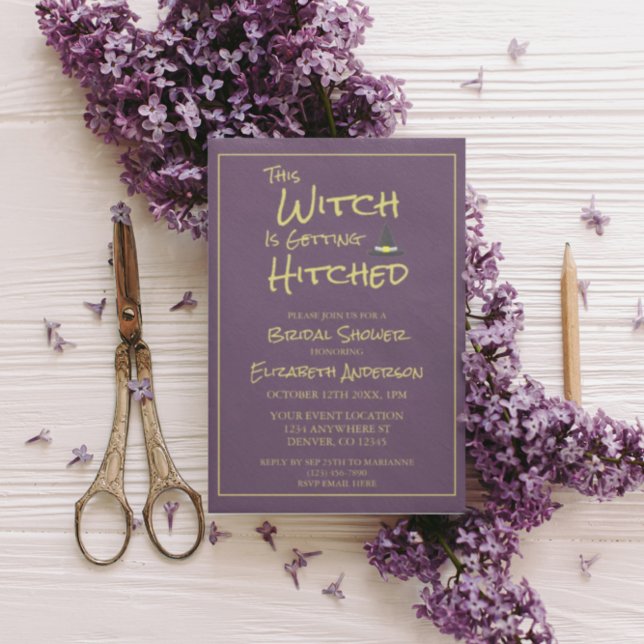This Witch Is Getting Hitched Bridal Shower Invitation (Creator Uploaded)
