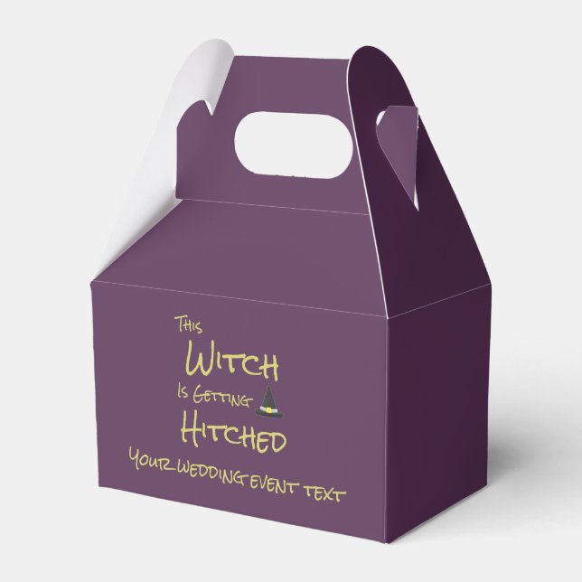 This Witch Is Getting Hitched Favour Box (Front Side)