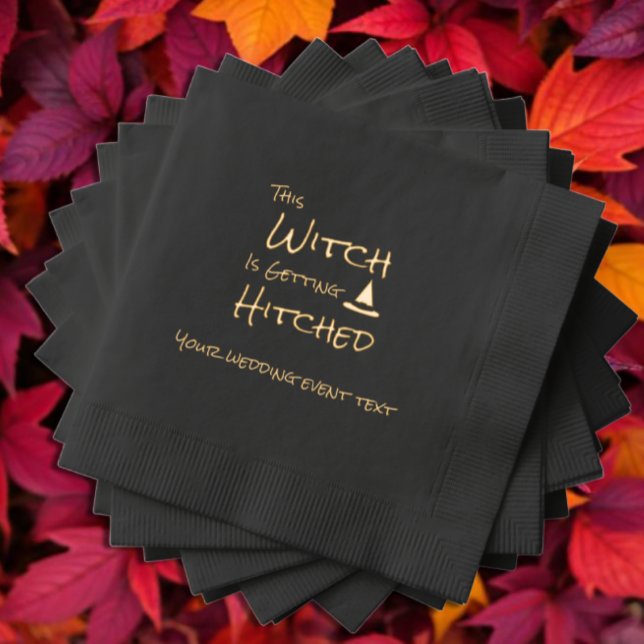 This Witch Is Getting Hitched Foil Napkins (Creator Uploaded)