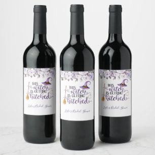 This Witch is Getting Hitched Wine Label