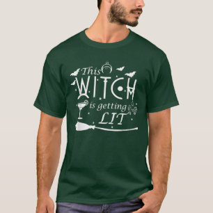 This Witch Is Getting Lit Bridesmaid Bride Bachelo T-Shirt