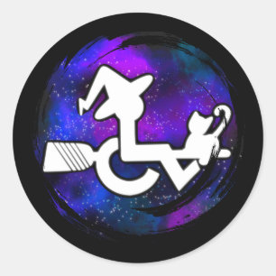 This Witch is Mobile Classic Round Sticker