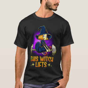 This Witch Lifts Funny Halloween Barbell Fitness G T-Shirt