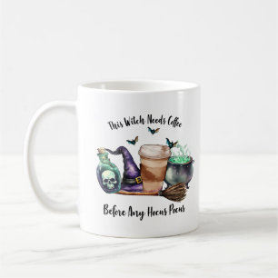 This Witch Needs Coffee Hocus Pocus Halloween Fun Mug