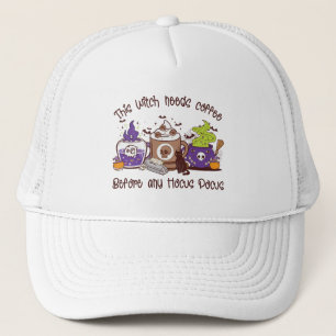 This Witch Needs Coffee Trucker Hat