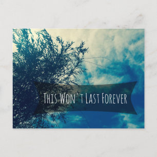 This Won't Last Forever Bold Sky Social Distancing Postcard