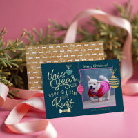 This Year Has Been Less Ruff Fun Glitter Dog Photo