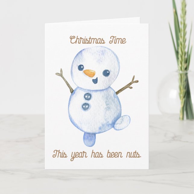 This Year Has Been Nuts Holiday Card (Front)