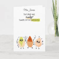 This Year Was Nuts Teacher Gift voucher