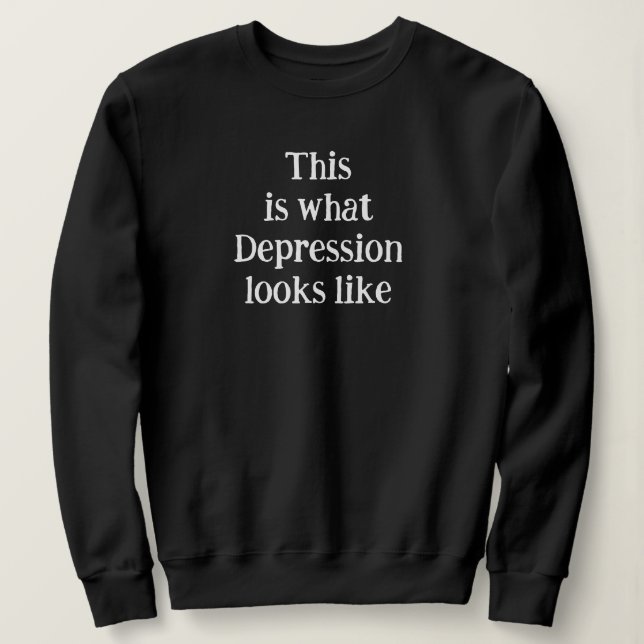 Thisiswhatdepressionlookslike_QRCTScan Sweatshir Sweatshirt (Design Front)
