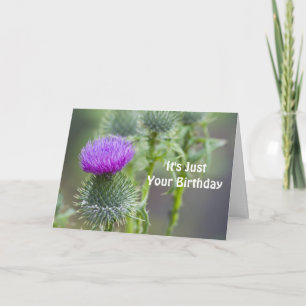 Thistle Birthday Card