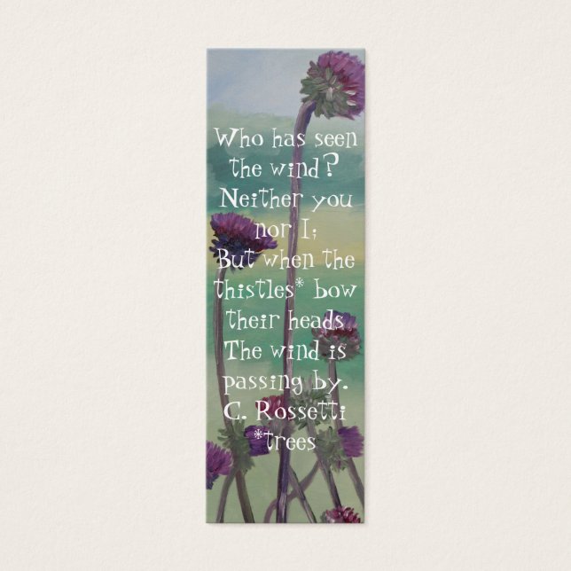 Thistle Bookmark (Front)