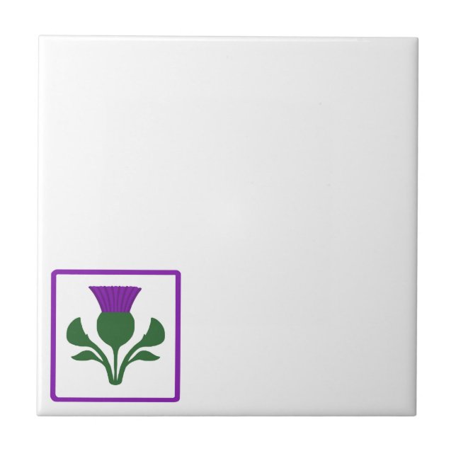Thistle Ceramic Tile (Front)
