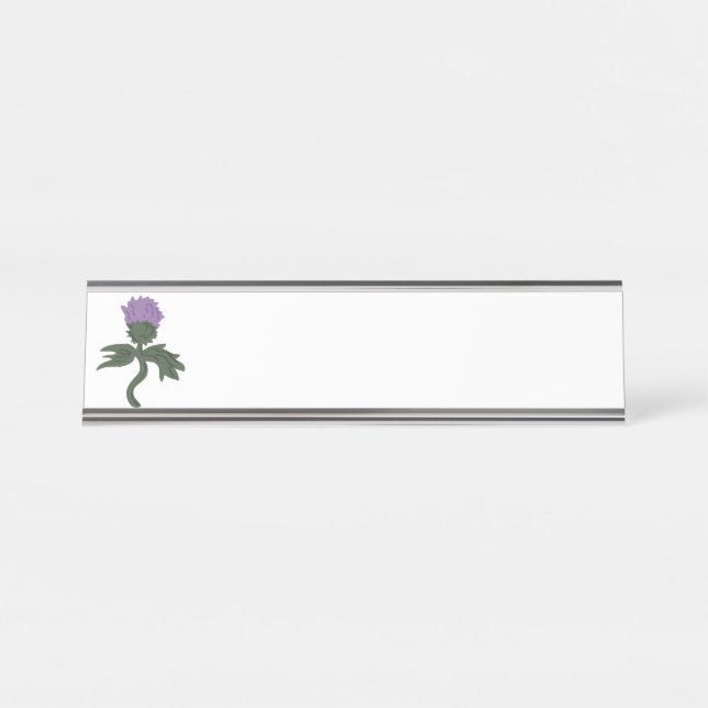 Thistle Desk Name Plate (Front)
