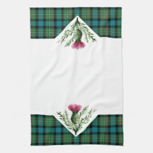 Thistle dish towel Ferguson Clan  tartan