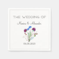 Thistle Floral Scottish Watercolor Wedding Party