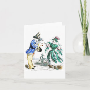 Thistle Lady & Donkey Man Card