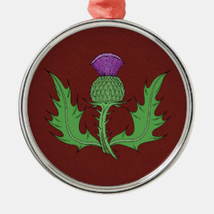 Thistle Metal Ornament