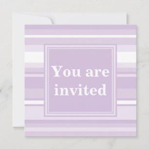 Thistle purple invitation