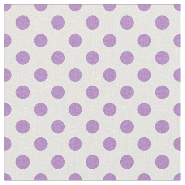Thistle Purple Polka Dots Circles Fabric (Close Up)
