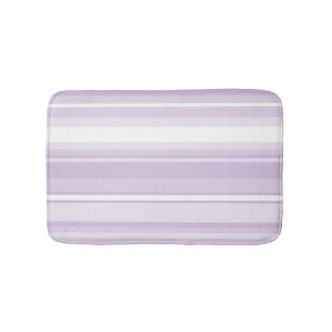Thistle purple stripes bath mat