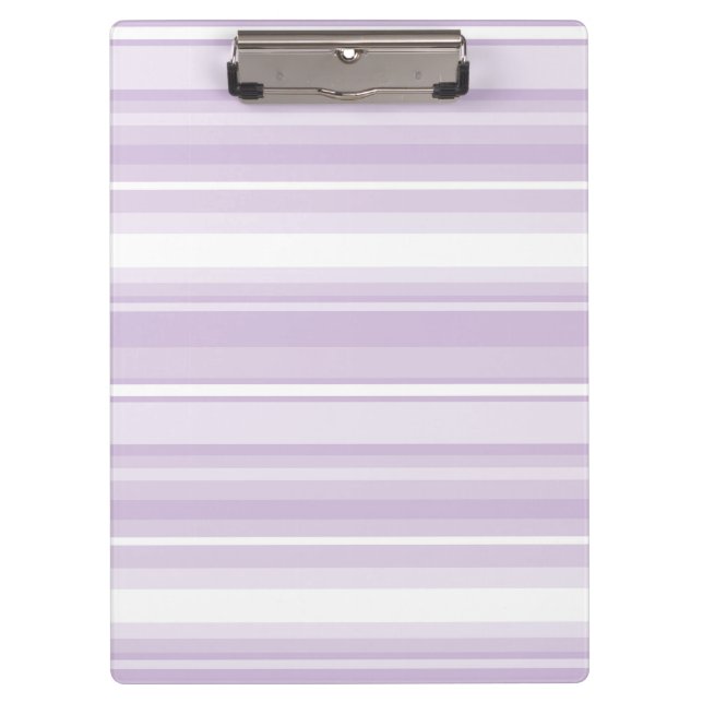 Thistle purple stripes clipboard (Front)