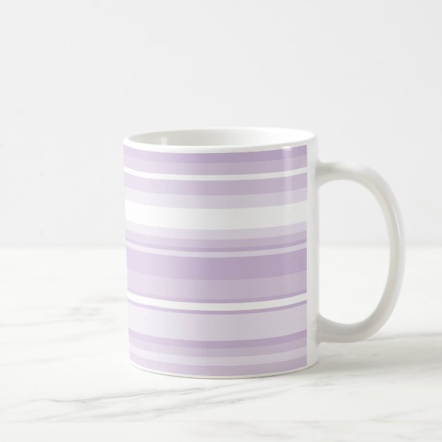 Thistle purple stripes coffee mug (Right)