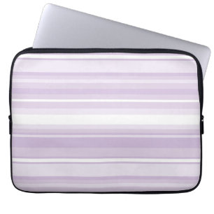Thistle purple stripes laptop sleeve