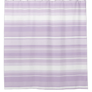 Thistle purple stripes shower curtain