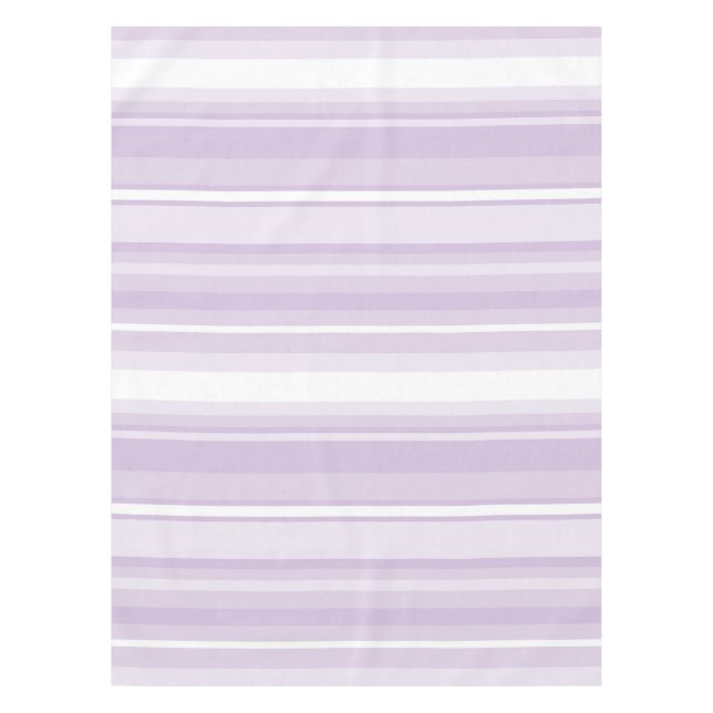 Thistle purple stripes tablecloth (Front)