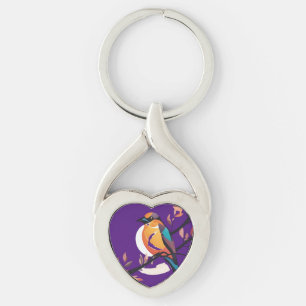 Thistle Thrush Chain Key Ring