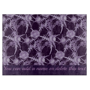 THISTLE violet flower pattern Cutting Board