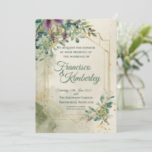 Thistle Wedding Invitation