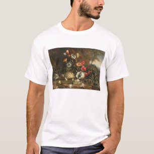 Thistles, flowers, reptiles and butterflies beside T-Shirt