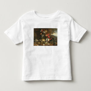 Thistles, flowers, reptiles and butterflies beside toddler T-Shirt