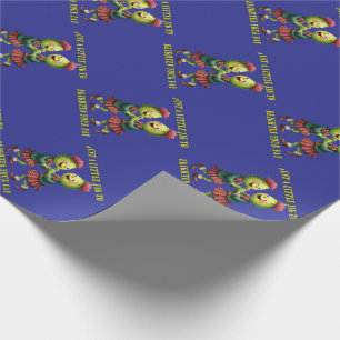 Thistles Wearing Plaid Just A Little Jig Wrapping Paper